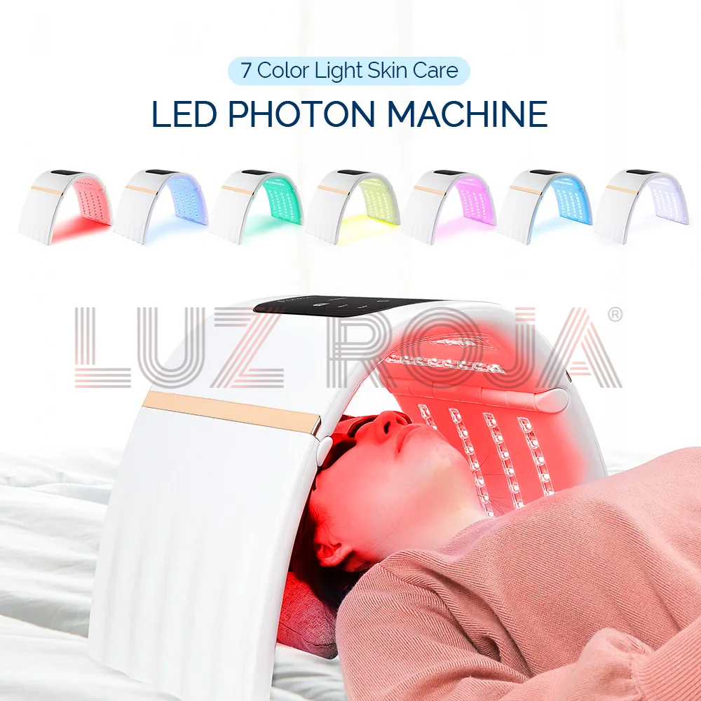 Máscara LED Plegable para Cuidado de la Piel con Luz Roja