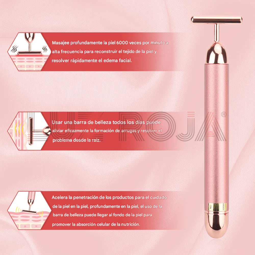 Lifter Facial Vibrante de Oro de 24K
