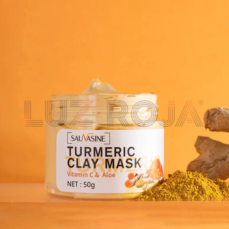 Mascarilla facial de cúrcuma y vitamina C
