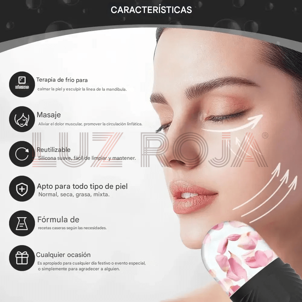 Silicone cube shaped facial ice roller