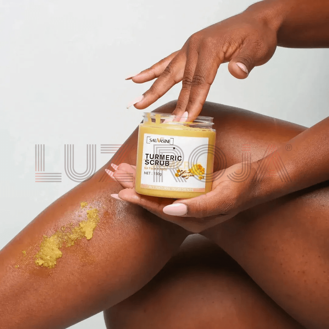 Turmeric scrub for radiant skin