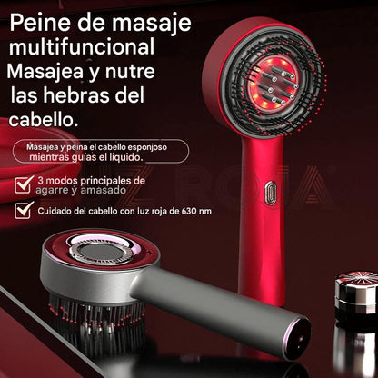 Peine Masajeador Láser Anticaída con Luz Roja