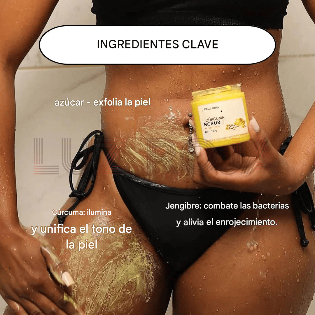 Turmeric scrub for radiant skin