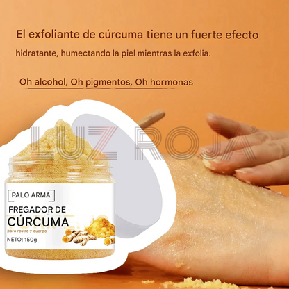 Turmeric scrub for radiant skin