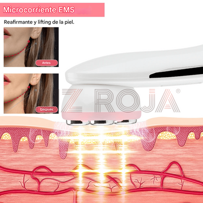 Mini radiofrecuencia con RF + EMS con terapia de colores + luz roja