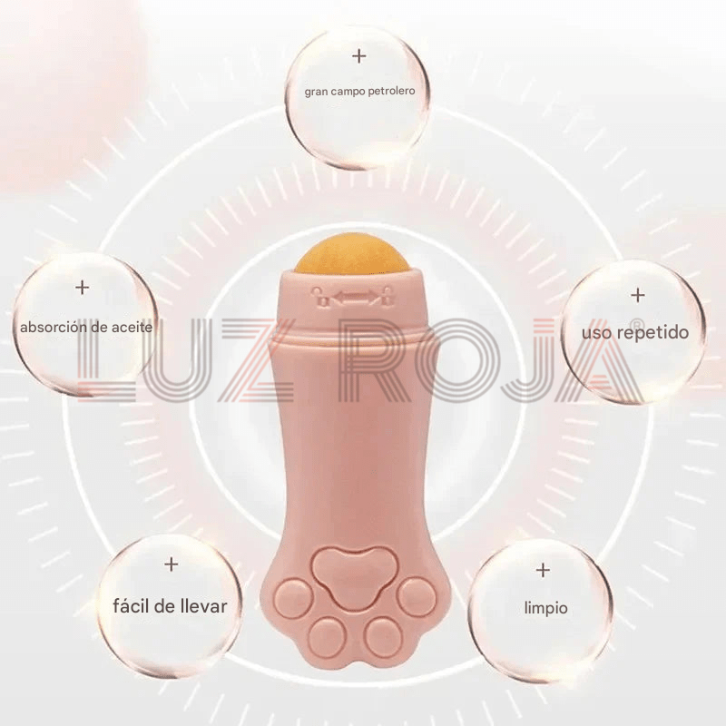 Cat paw shaped oil absorbent roller