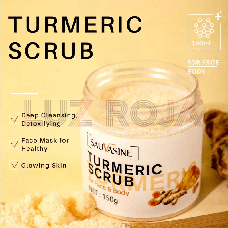 Turmeric scrub for radiant skin