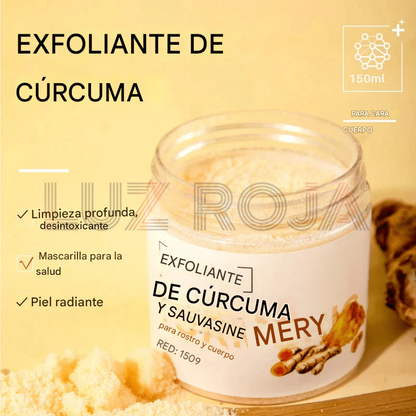 Turmeric scrub for radiant skin