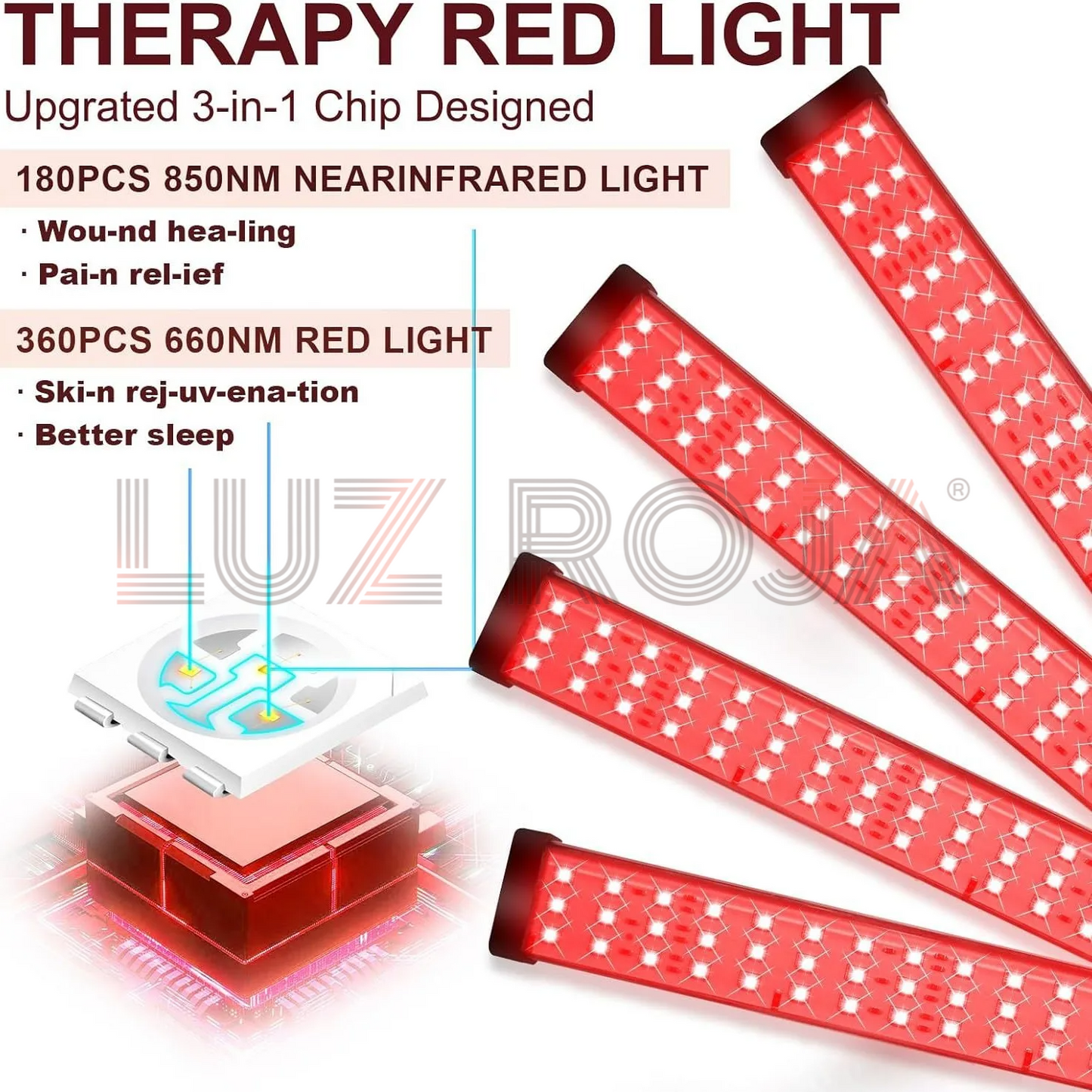 Lámpara Terapia LED Roja Avanzada 30W