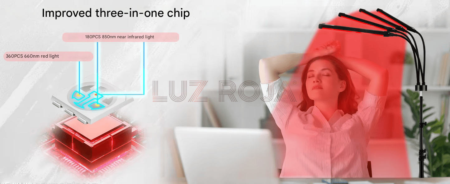 Lámpara Terapia LED Roja Avanzada 30W