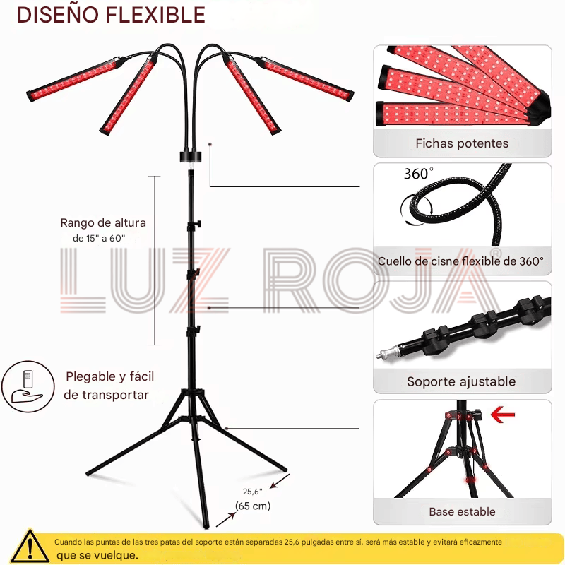 Lámpara Terapia LED Roja Avanzada 30W