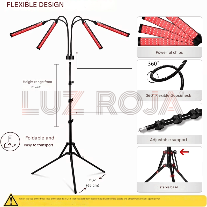 Lámpara Terapia LED Roja Avanzada 30W