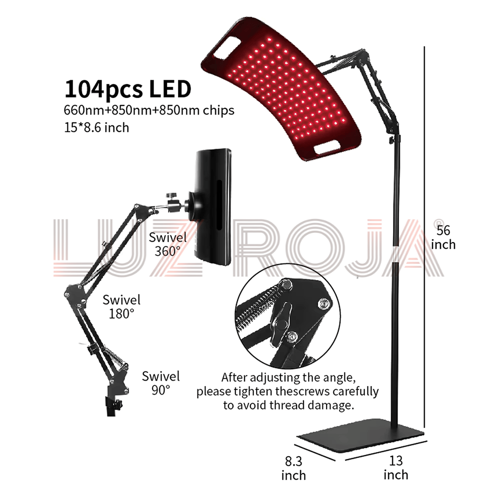 Lámpara Terapia Luz Roja y NIR - 660nm / 850nm