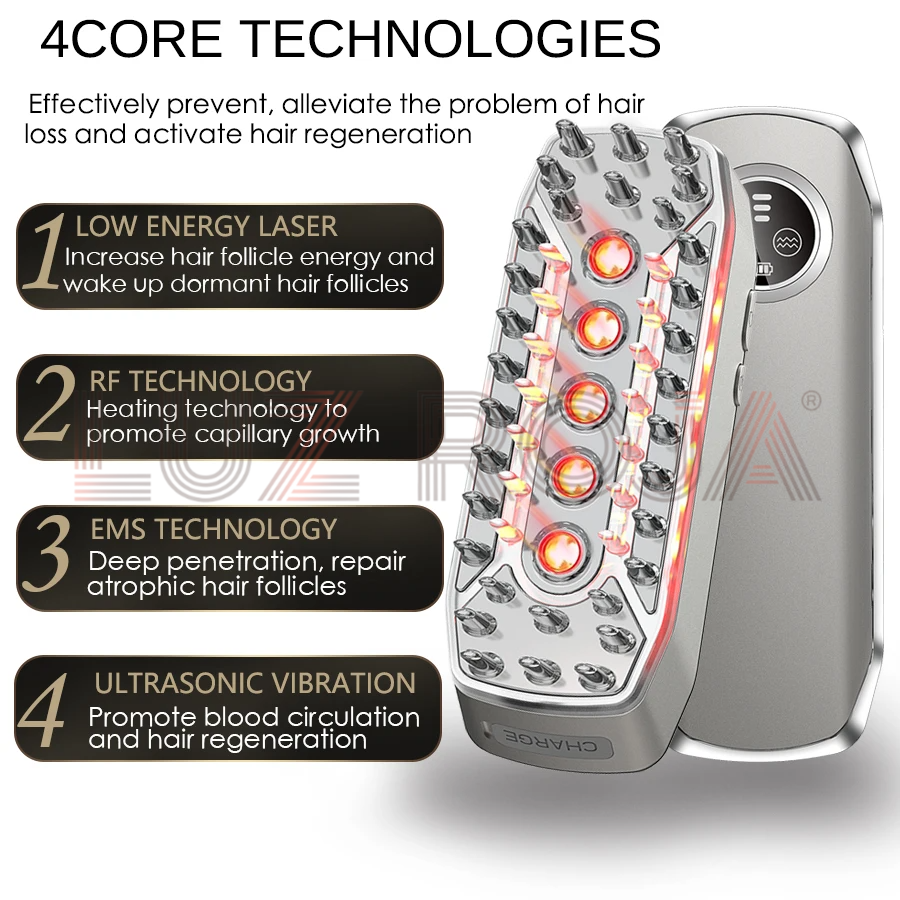 Cepillo Laser Crecimiento Capilar GYLOV